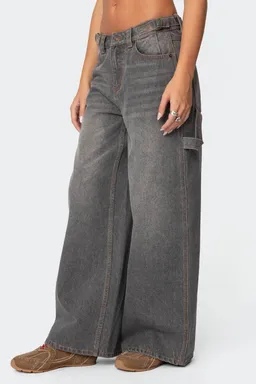 Jeans carpenter baggy tiro bajo de Edikted en Pantalones para argentina