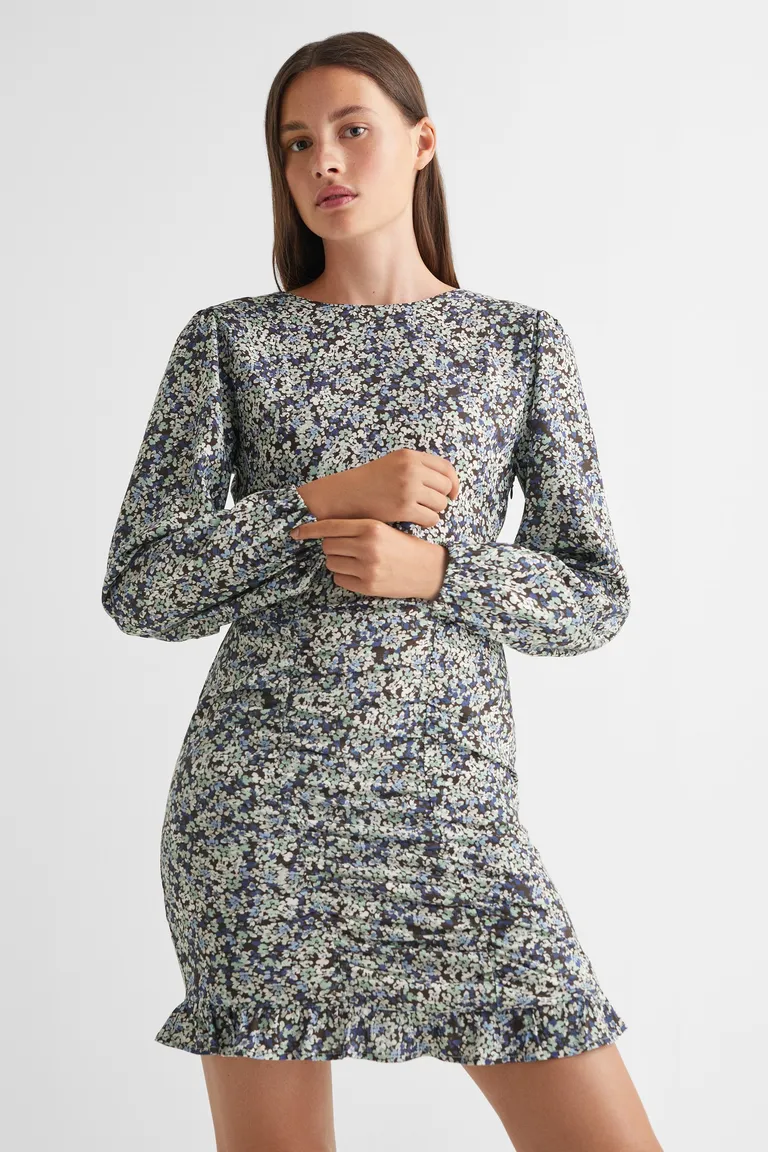 Vestido estampado con volantes de Mango Teen en Vestidos para argentina
