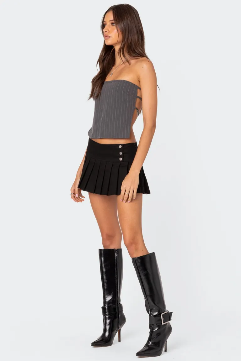 Top strapless espalda descubierta rayas de Edikted en Tops para argentina