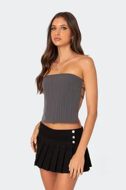Top strapless espalda descubierta rayas de Edikted en Tops para argentina