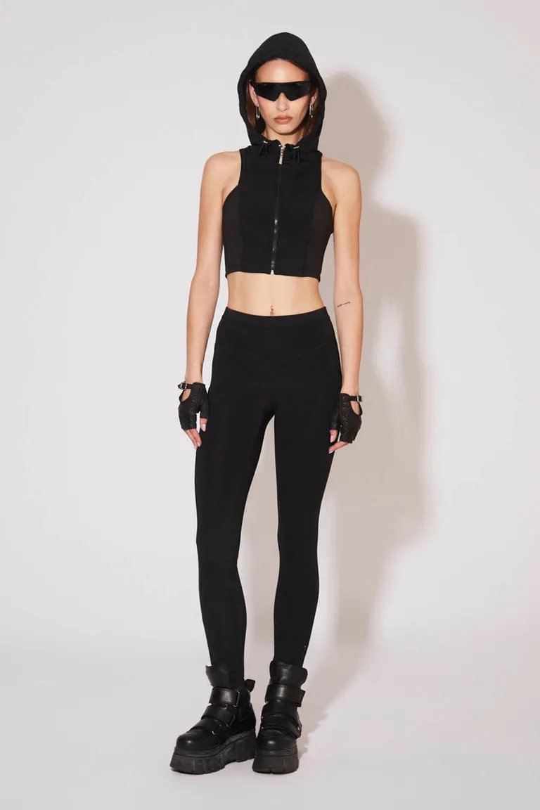 Pantalones deportivos de microfibra elastizada con detalles de moda para un look urbano de 47 Street en Pantalones para argentina