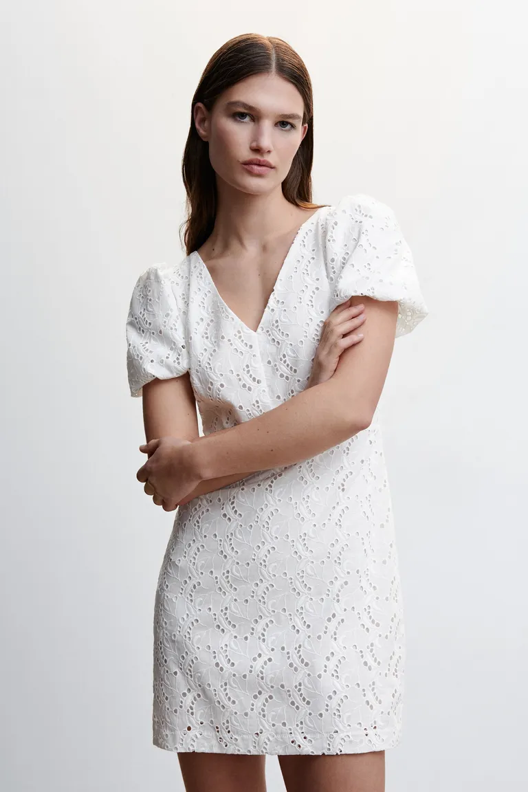 Vestido algodón espalda cruzada de Mango en Vestidos para argentina