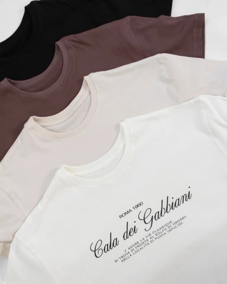 Remera de Mujer Blanca con Estampado de Texto Elegante de Sky en Remeras para argentina