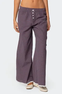 Pantalones cuadros dakota de Edikted en Pantalones para argentina