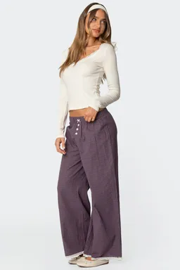 Pantalones cuadros dakota de Edikted en Pantalones para argentina