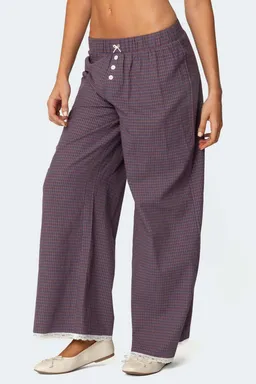 Pantalones cuadros dakota de Edikted en Pantalones para argentina