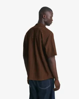 Camisa manga corta bordada de Bershka en Camisas para argentina