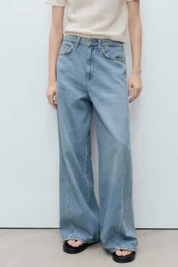 Jeans wideleg tiro medio de Mango en Pantalones para argentina