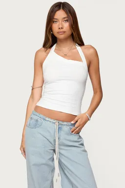 Top halter asimétrico kylan de Edikted en Tops para argentina