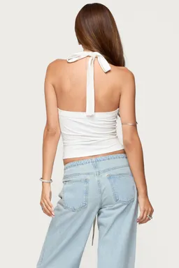 Top halter asimétrico kylan de Edikted en Tops para argentina
