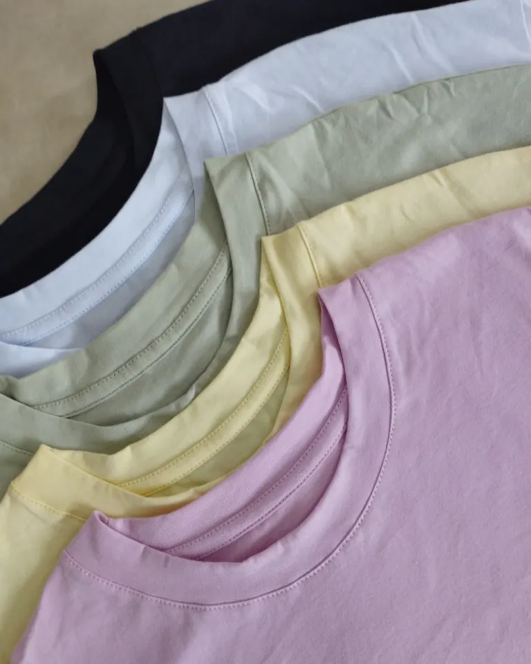 Remera boxy básica de color rosa para mujer de Lemmon en Remeras para argentina