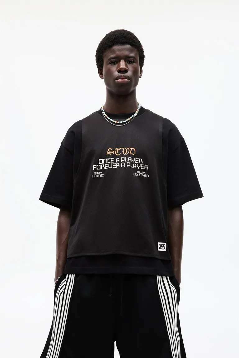 Camiseta combinada mesh stwd de Pull&Bear en Remeras y Polos para argentina