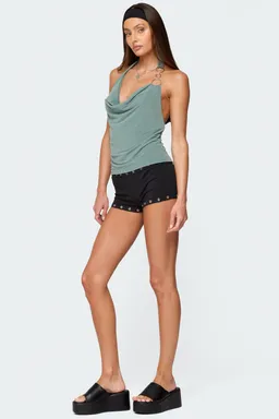 Top halter con cuello drapeado de Edikted en Tops para argentina