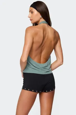 Top halter con cuello drapeado de Edikted en Tops para argentina
