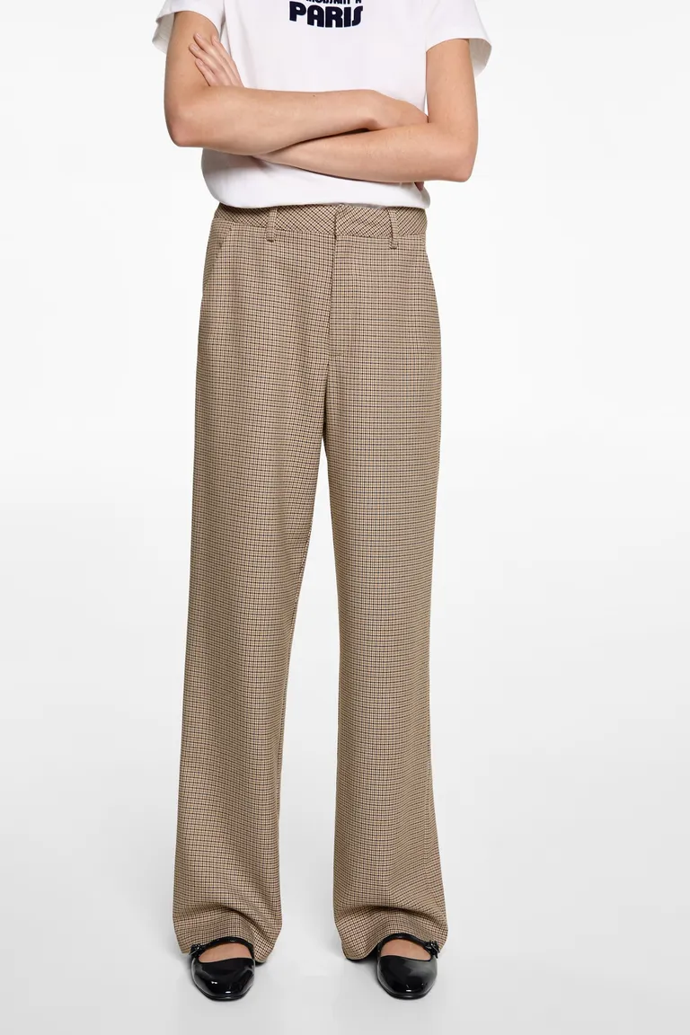 Pantalón traje pata gallo de Mango Teen en Pantalones para argentina