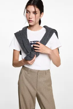 Pantalón traje pata gallo de Mango Teen en Pantalones para argentina