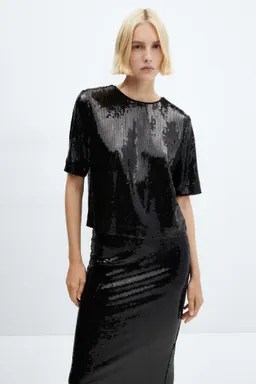 Remera lentejuelas de Mango en Remeras para argentina