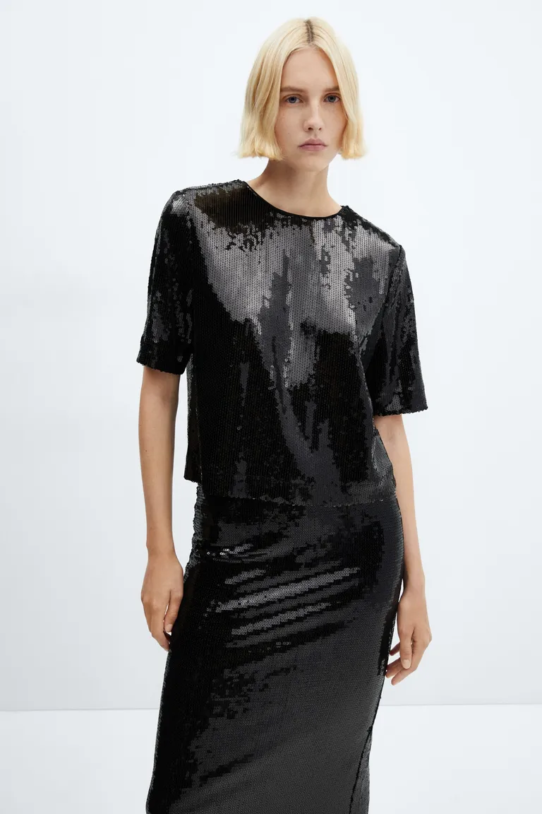 Remera lentejuelas de Mango en Remeras para argentina