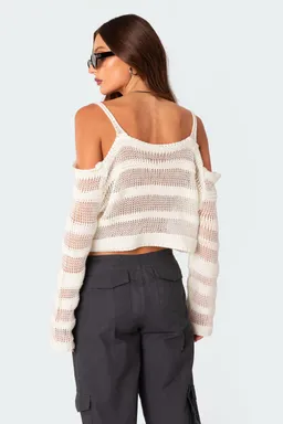Sweater hombros descubiertos texturizado de Edikted en Buzos y Sweaters para argentina