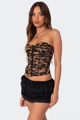 Corset leopardo lennox de Edikted en Bodies para argentina