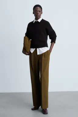 Pantalón recto con pinzas de Mango en Pantalones para argentina