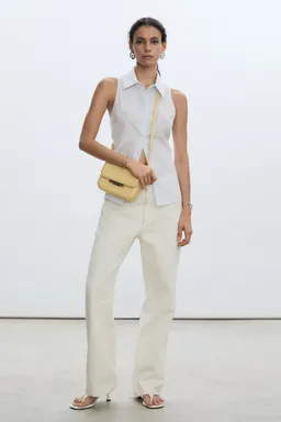 Camisa rayas con textura de Mango en Camisas para argentina