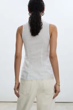 Camisa rayas con textura de Mango en Camisas para argentina