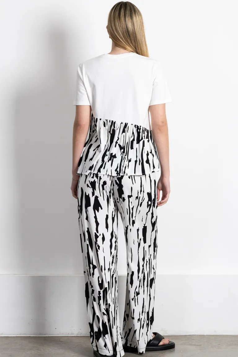 Pantalón estampado de silueta holgada con lazo ajustable en la cintura de Kill en Pantalones para argentina