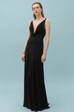 Vestido punto escote drapeado de Mango en Vestidos para argentina