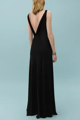 Vestido punto escote drapeado de Mango en Vestidos para argentina