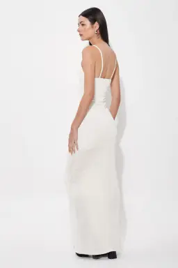 Vestido acetato pollera frunces largo de Ginger en Vestidos para argentina
