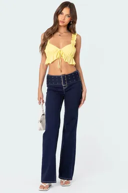 Top con volantes lazada de Edikted en Tops para argentina