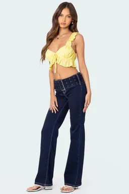 Top con volantes lazada de Edikted en Tops para argentina
