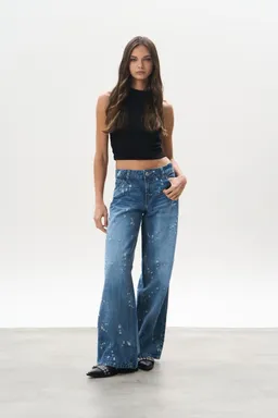 Jean denim wide tiro bajo ralph de Magda en Pantalones para argentina