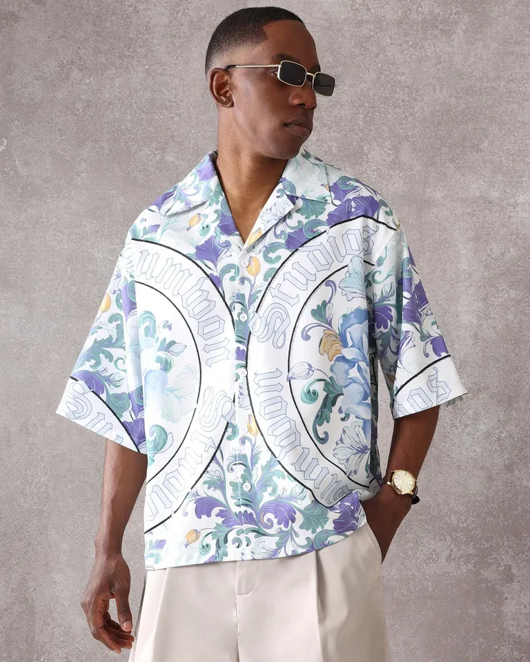 Camisa vacaciones estampado barroco de Sumwon en Camisas para argentina