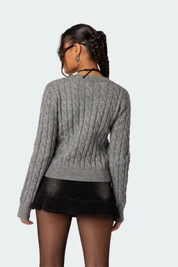 Sweater minka tejido trenzado de Edikted en Buzos y Sweaters para argentina