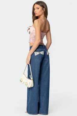 Top odilia encaje strapless de Edikted en Tops para argentina