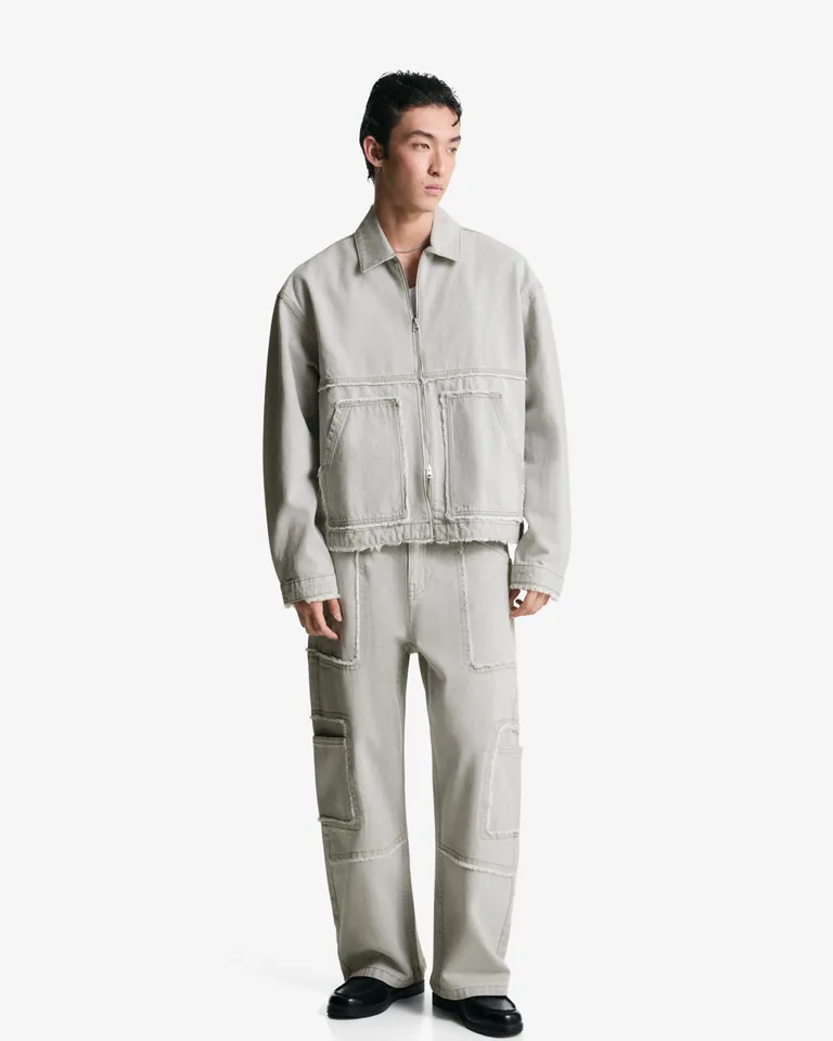 Jeans baggy con flecos de Bershka en Pantalones para argentina
