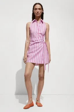 Vestido camisero cruzado rayas de Mango en Vestidos para argentina