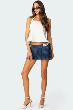 Mini skort daryn rayas de Edikted en Faldas para argentina