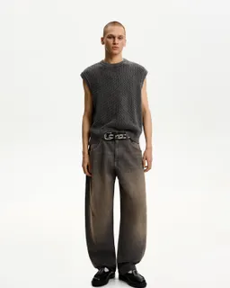 Chaleco waffle deslavado de Bershka en Buzos y Sweaters para argentina