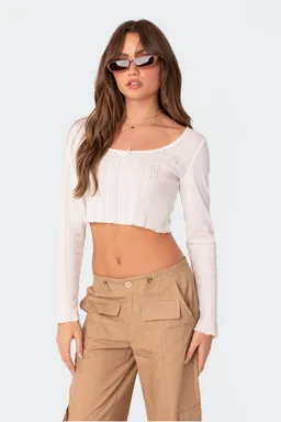 Crop top calado de Edikted en Tops para argentina