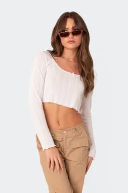 Crop top calado de Edikted en Tops para argentina