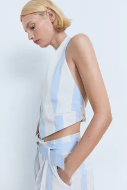 Chaleco halter rayas de Mango en Chalecos para argentina
