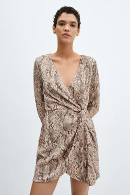 Vestido textura animal print de Mango en Vestidos para argentina