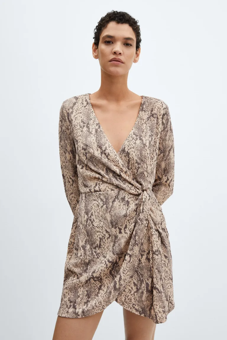 Vestido textura animal print de Mango en Vestidos para argentina