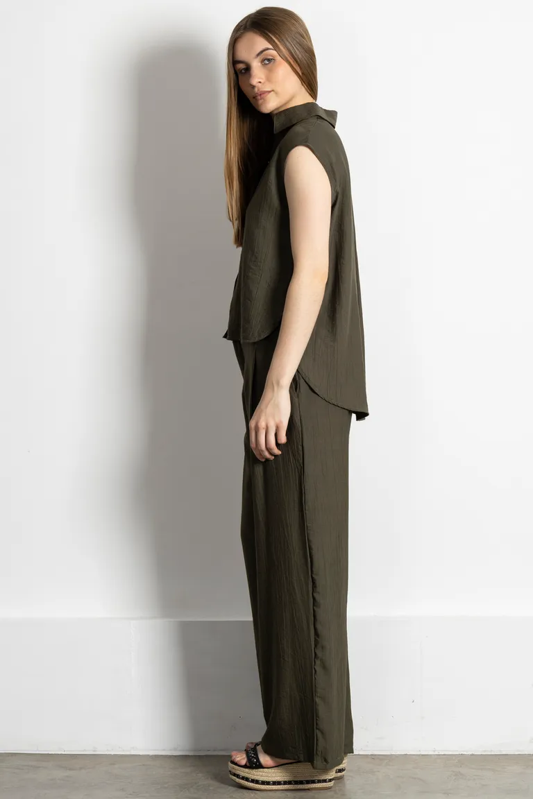 Camisa de mujer con textura arrugada y diseño innovador de Kill en Camisas para argentina