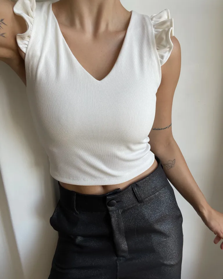 Top con Volado de Lemmon en Tops para argentina