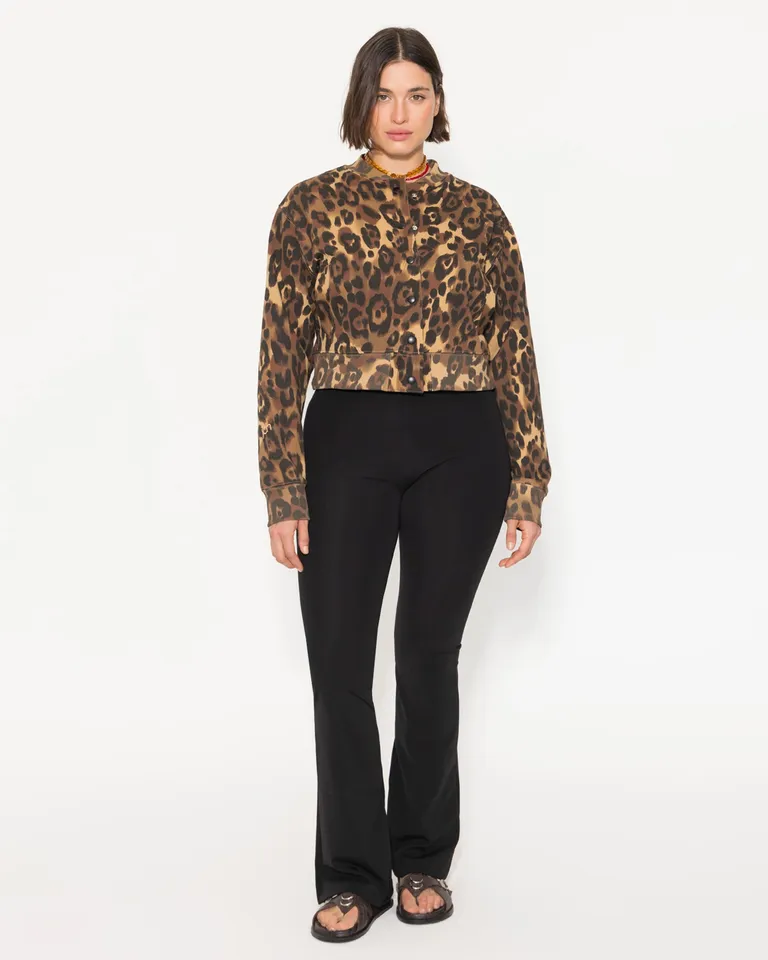 Buzo de punto con estampado de estilo bomber para mujer de Jazmin Chebar en Buzos y Sweaters para argentina