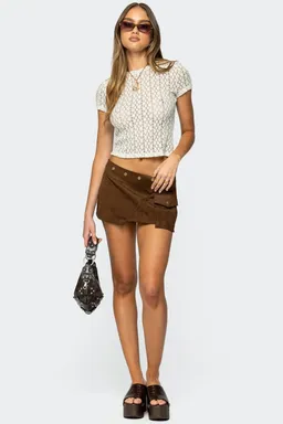 Mini falda asimétrica tachas de Edikted en Shorts para argentina